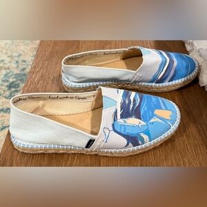 Viscata Barceloneta Mediterranean Dreams Canvas Espadrilles
Blue and Beige